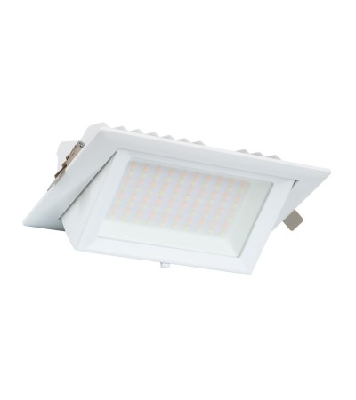 Spot Downlight LED 38W Rectangulaire Orientable SAMSUNG 130 lm/W LIFUD Coupe 210x125 mm