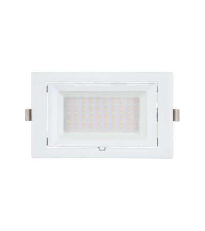 Spot Downlight LED 38W Rectangulaire Orientable SAMSUNG 130 lm/W LIFUD Coupe 210x125 mm - 63584 - vue 2