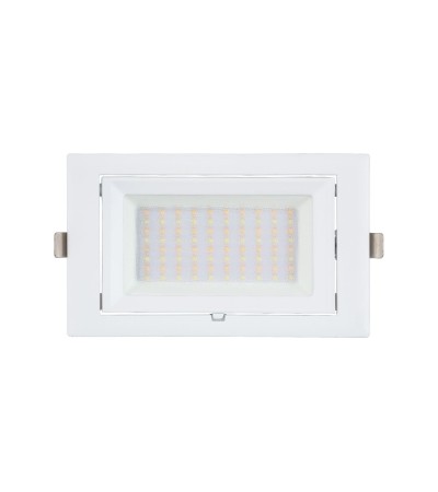 Spot Downlight LED 38W Rectangulaire Orientable SAMSUNG 130 lm/W LIFUD Coupe 210x125 mm - 63584 - vue 4