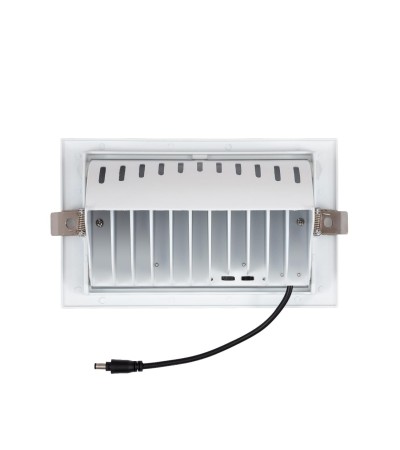 Spot Downlight LED 38W Rectangulaire Orientable SAMSUNG 130 lm/W LIFUD Coupe 210x125 mm - 63584 - vue 5