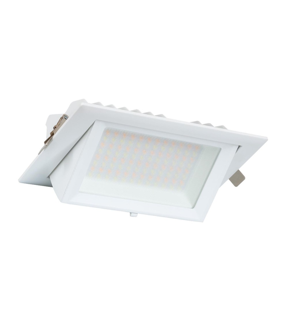 Spot Downlight LED 48W Rectangulaire Orientable SAMSUNG 130 lm/W LIFUD Coupe 210x125 mm - 63580 - vue 1