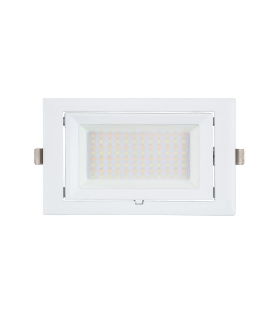 Spot Downlight LED 48W Rectangulaire Orientable SAMSUNG 130 lm/W LIFUD Coupe 210x125 mm - 63580 - vue 4