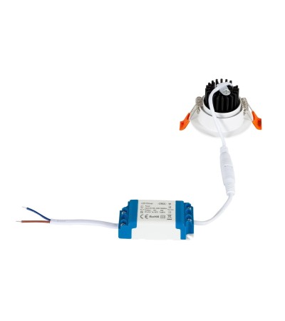 Spot Downlight LED 9W Rond COB CRI90 Coupe Ø 90 mm - 3415 - vue 5