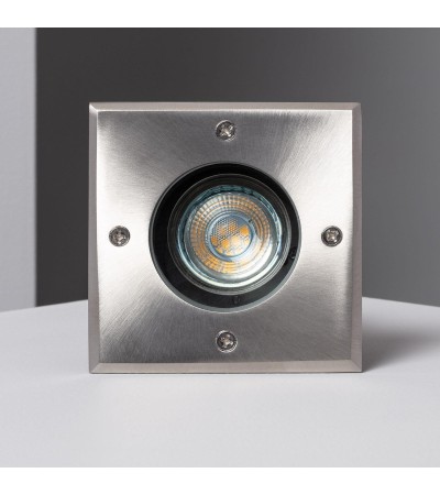 Spot Extérieur Carré Inox Encastrable au Sol pour GU10 - 6182 - vue 5
