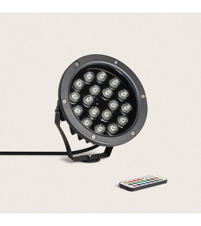 Spot Extérieur LED 18W RGB Colmar sur Piquet