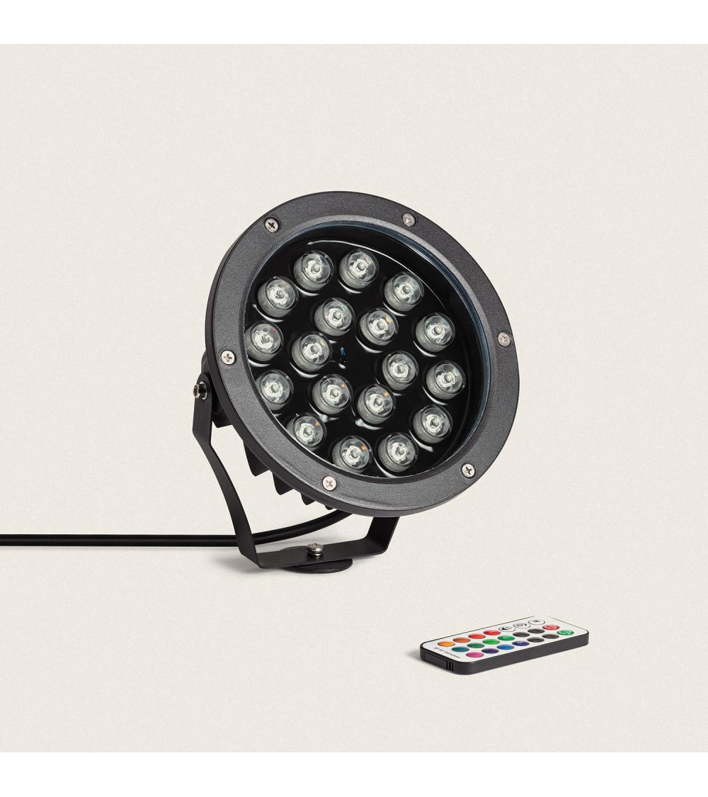 Spot Extérieur LED 18W RGB Colmar sur Piquet - 95426 - vue 1