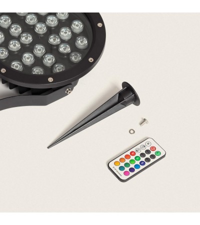 Spot Extérieur LED 24W RGB Colmar sur Piquet - 95436 - vue 7