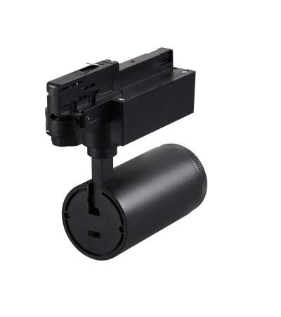 Spot LED 10W CCT CRI90 pour Rail Monophasé No Flicker Multi-Angle 15-60° West Noir - 106760 - vue 4