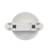 Spot LED sur Rail Magnétique 25mm Extra-Plat 10W 48V Ø100 mm Blanc - 98332 - vue 6