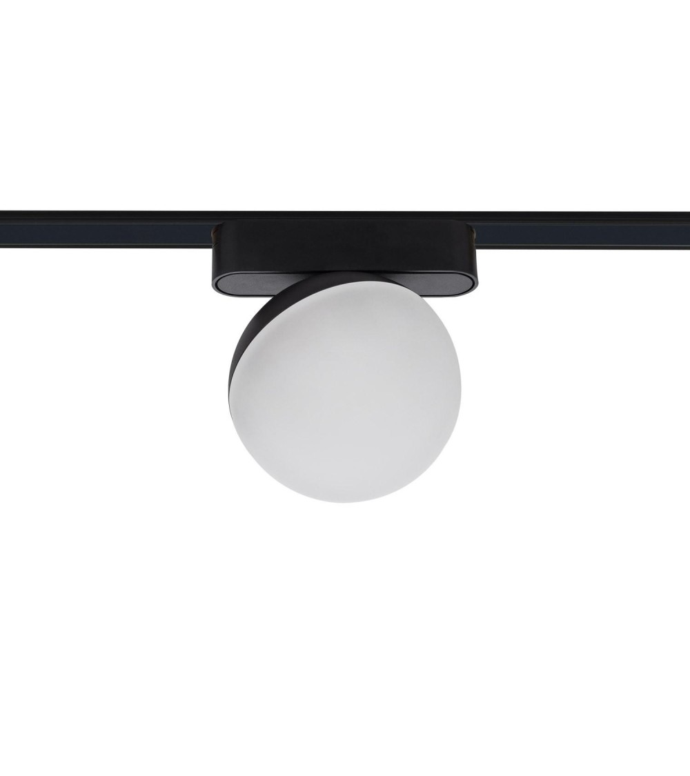 Spot LED sur Rail Magnétique 25mm Extra-Plat 10W 48V Ø100 mm Noir - 98329 - vue 1