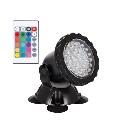Spot LED Aquarium 3.5W Submersible IP67 avec Télécommande