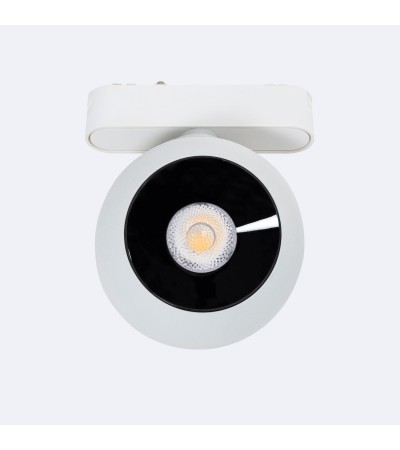 Spot LED sur Rail Magnétique 25mm Extra-Plat 12W Concave 48V Ø100 mm Blanc - 98349 - vue 4