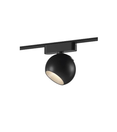 Spot LED sur Rail Magnétique 25mm Extra-Plat 12W Concave 48V Ø100 mm Noir