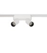 Spot LED sur Rail Magnétique 25mm Extra-Plat 10W Double 48V Blanc - 98262 - vue 3
