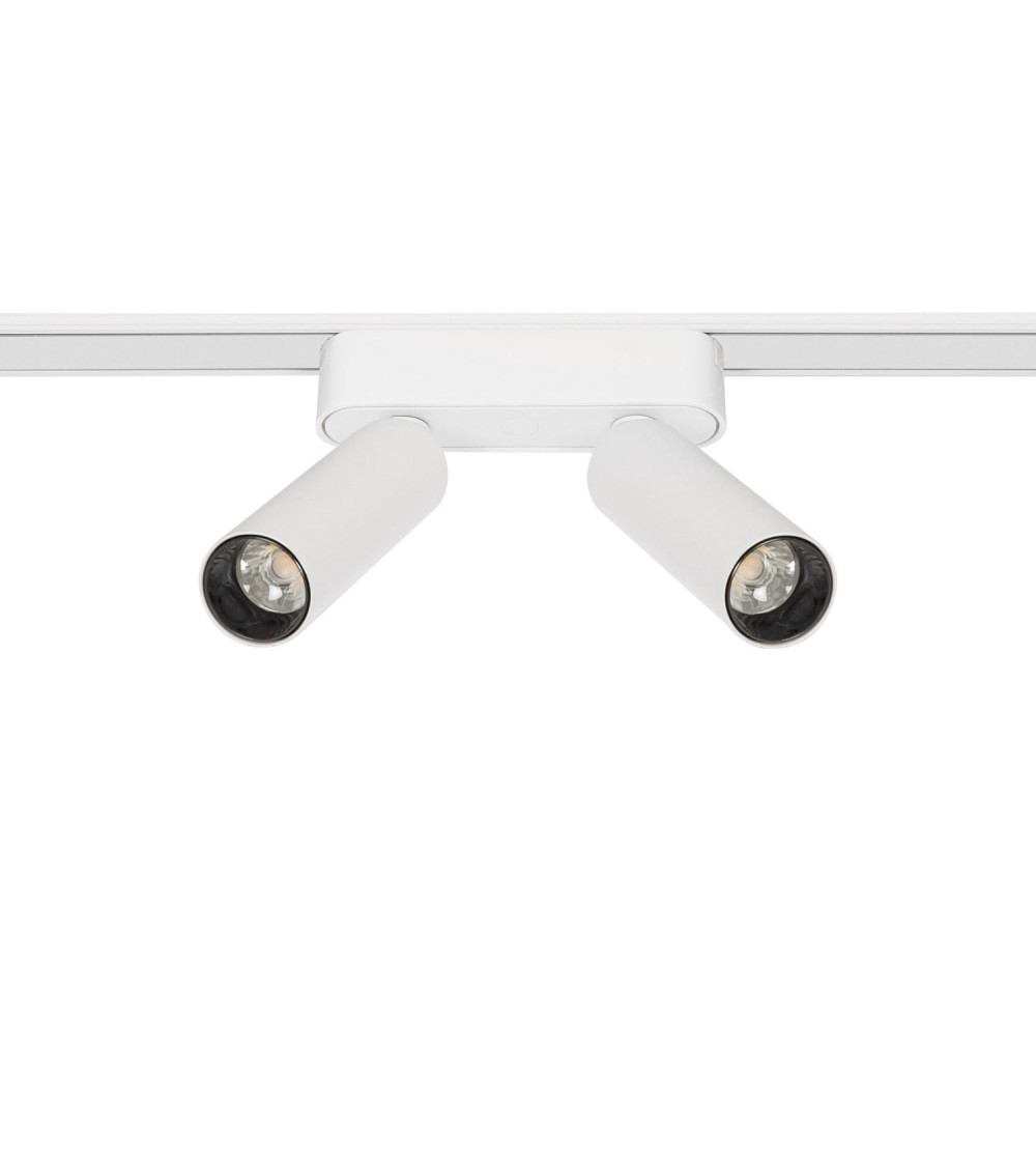 Spot LED sur Rail Magnétique 25mm Extra-Plat 14W Double 48V Blanc - 98274 - vue 1