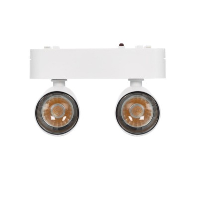 Spot LED sur Rail Magnétique 25mm Extra-Plat 14W Double 48V Blanc - 98274 - vue 7
