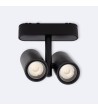 Spot LED sur Rail Magnétique 25mm Extra-Plat 16W Quartz 48V Noir - 98389 - vue 1