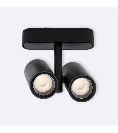 Spot LED sur Rail Magnétique 25mm Extra-Plat 16W Quartz 48V Noir - 98389 - vue 3