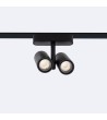 Spot LED sur Rail Magnétique 25mm Extra-Plat 16W Quartz 48V Noir - 98389 - vue 4