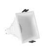 Spot LED Downlight Carré GU10 6W Coupe 85x85mm Faible UGR PC - 78214 - vue 1