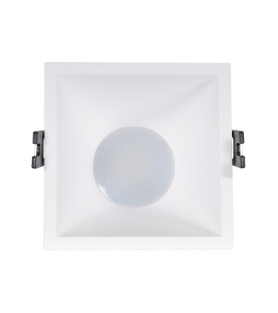 Spot LED Downlight Carré GU10 6W Coupe 85x85mm Faible UGR PC - 78214 - vue 4