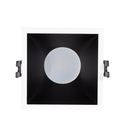 Spot LED Downlight Carré GU10 6W Coupe 85x85mm Faible UGR PC - 78214 - vue 5