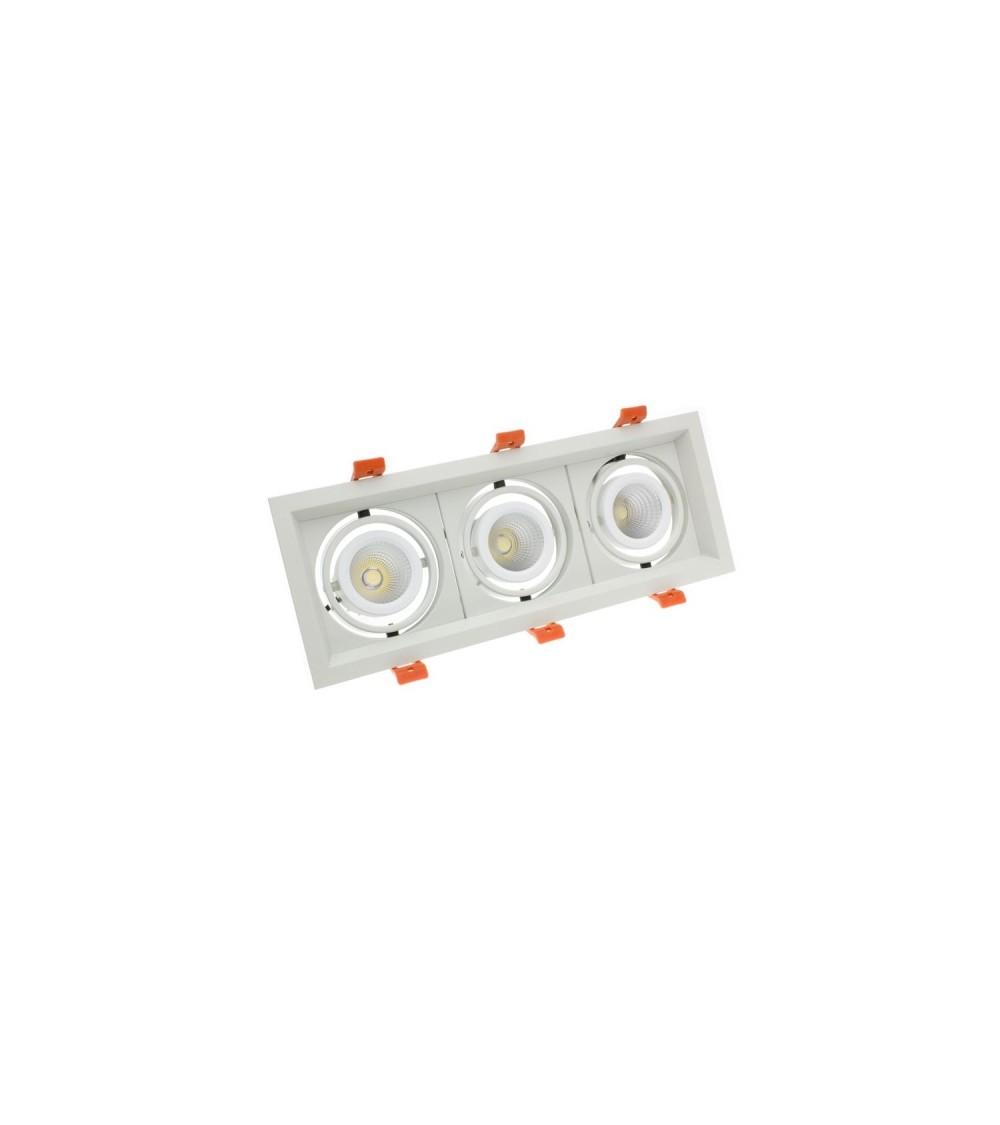 Spot LED Downlight CREE-COB Madison Orientable 3x10W LIFUD (UGR 19) Coupe 295x110mm - 923 - vue 1