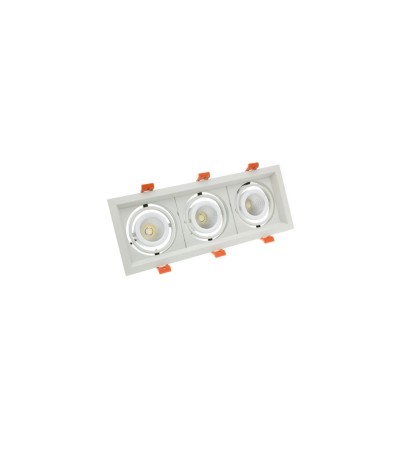 Spot LED Downlight CREE-COB Madison Orientable 3x10W LIFUD (UGR 19) Coupe 295x110mm - 923 - vue 2