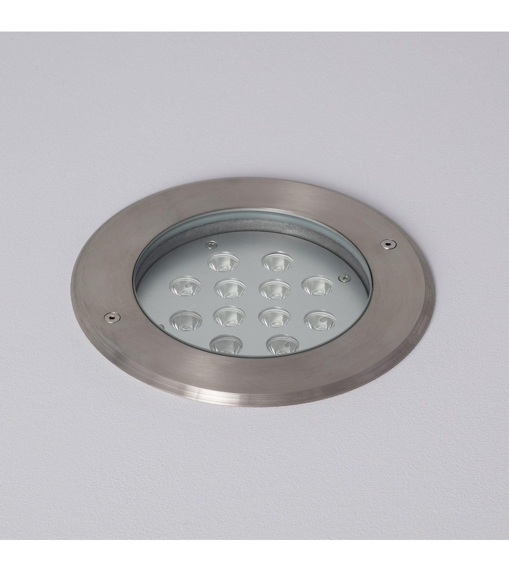 Spot LED Extérieur 12W Inox Encastrable au Sol - 1747 - vue 1