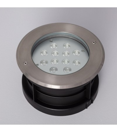 Spot LED Extérieur 12W Inox Encastrable au Sol - 1747 - vue 6