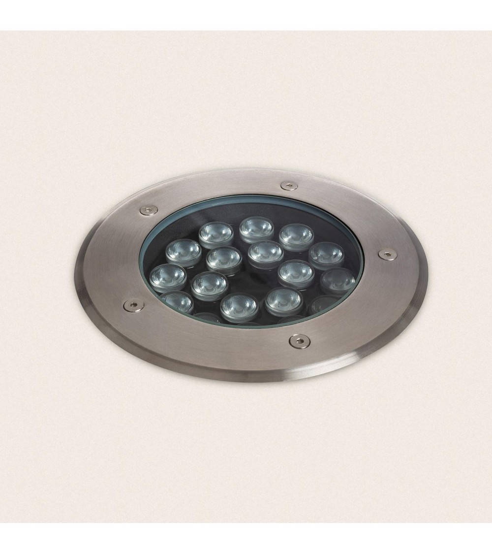 Spot LED Extérieur 18W Solid Encastré au Sol Inox - 96296 - vue 1