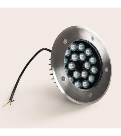Spot LED Extérieur 18W Solid Encastré au Sol Inox - 96296 - vue 4