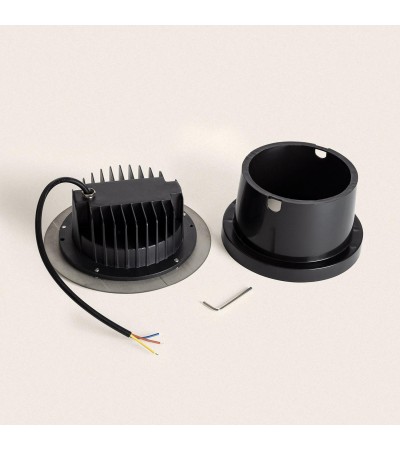 Spot LED Extérieur 18W Solid Encastré au Sol Inox - 96296 - vue 5