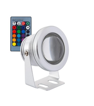Spot LED Extérieur 7W Fixation au Sol RGB 12V DC