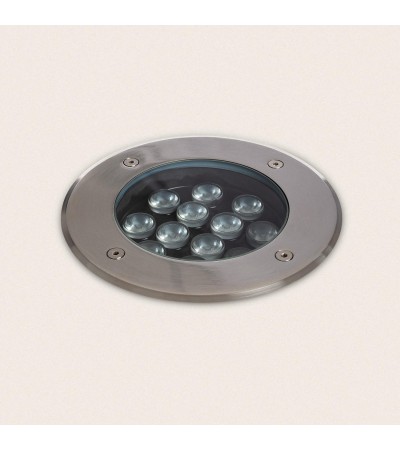Spot LED Extérieur Solide Encastrable au Sol Inox 12W - 96291 - vue 3