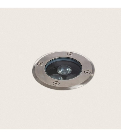 Spot LED Extérieur Solide Encastrable au Sol Inox 3W