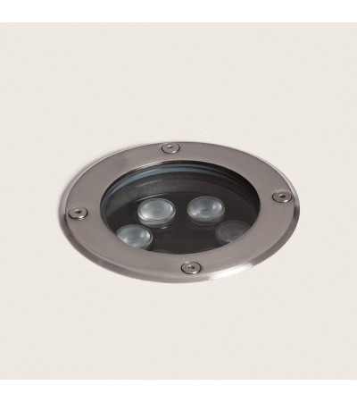 Spot LED Extérieur Solide Encastrable au Sol Inox 6W