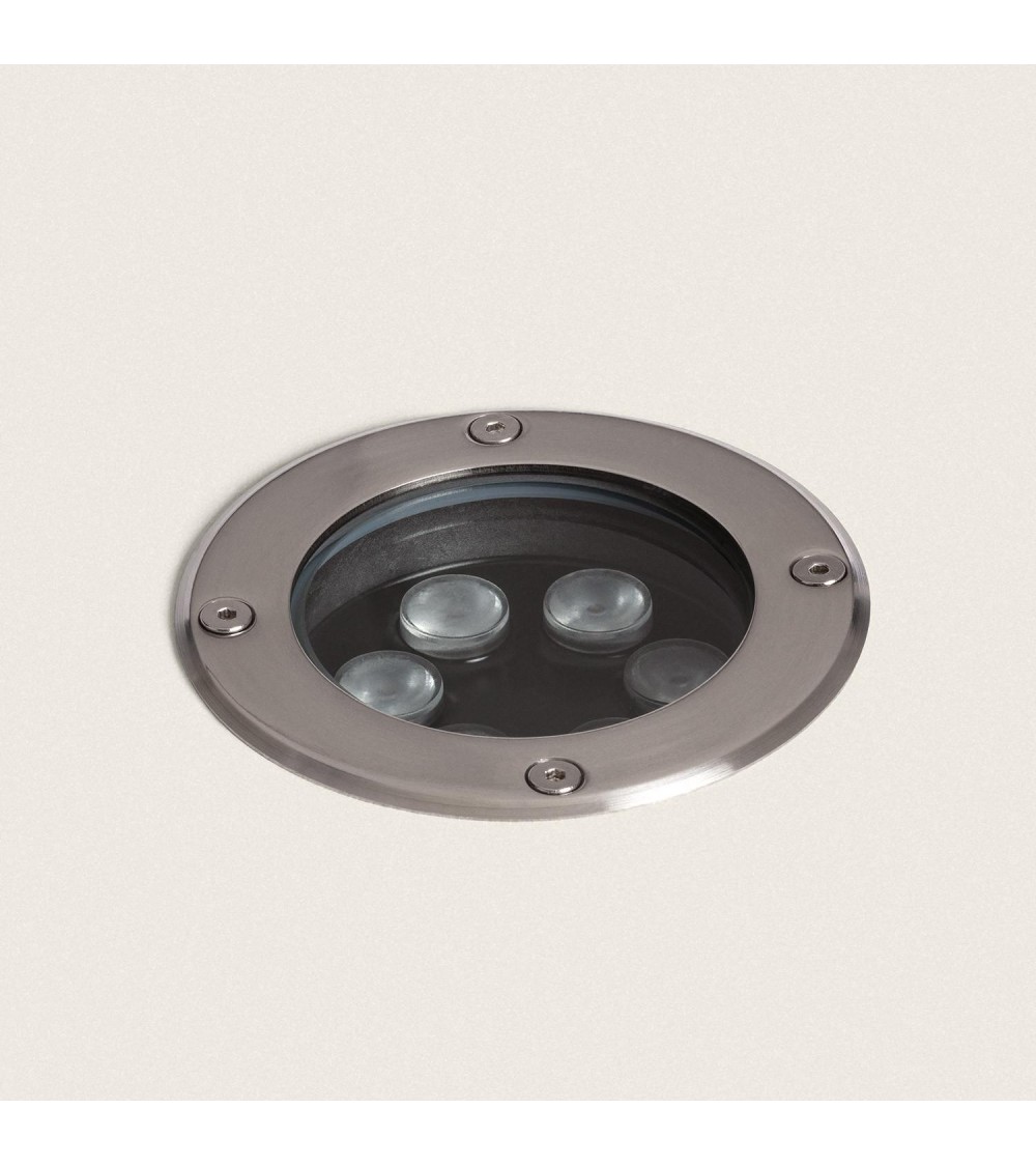 Spot LED Extérieur Solide Encastrable au Sol Inox 6W - 96286 - vue 1