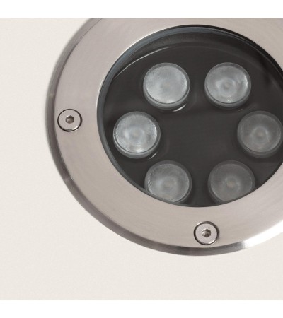 Spot LED Extérieur Solide Encastrable au Sol Inox 6W - 96286 - vue 4