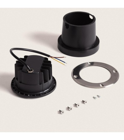 Spot LED Extérieur Solide Encastrable au Sol Inox 6W - 96286 - vue 6