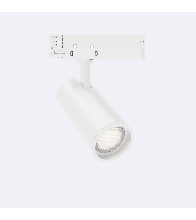 Spot LED sur Rail Triphasé 20W Fasano Dimmable Anti-éblouissement Blanc - 103401 - vue 1