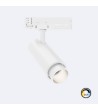 Spot LED Fasano Cylindre 20W CCT Sélectionnable pour Rail Triphasé Dimmable Blanc - 103304 - vue 1