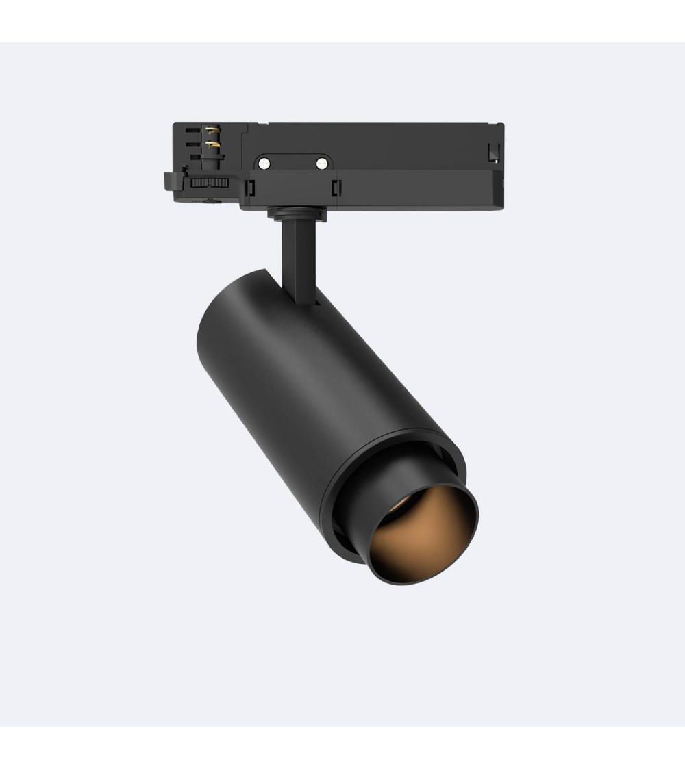 Spot LED Fasano Cylindre 20W pour Rail Triphasé Dimmable Noir - 103293 - vue 1