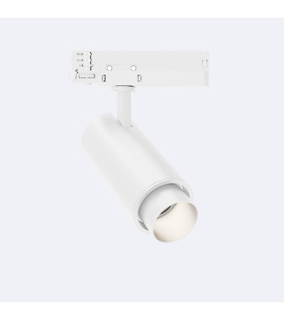 Spot LED Fasano Cylindre 30W pour Rail Triphasé No Flicker Dimmable Blanc