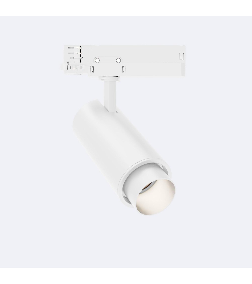 Spot LED Fasano Cylindre 30W pour Rail Triphasé No Flicker Dimmable Blanc - 103321 - vue 1