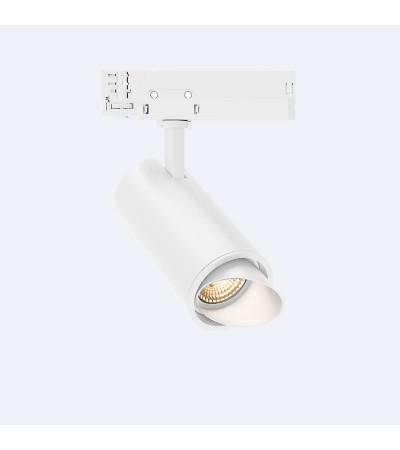 Spot LED Fasano Cylindre Biseau 20W pour Rail Triphasé Dimmable Blanc
