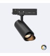Spot LED sur Rail Triphasé 40W Dimmable Fasano CCT Sélectionnable Biseau Noir - 103241 - vue 1