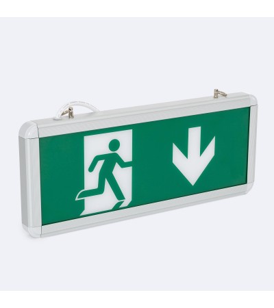 Éclairage de Secours LED Suspendu 60 lm Permanent avec Panneau Double Face - 103904 - vue 1