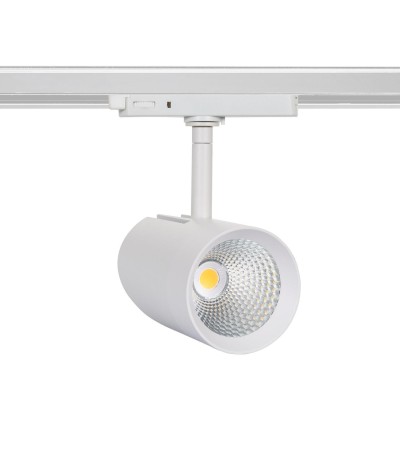 Spot LED Fuji 30W Blanc CRI90 No Flicker pour Rail Triphasé (3 Allumages) - 86806 - vue 3