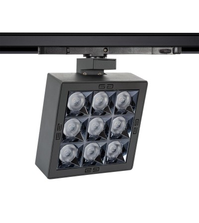 Spot LED Marlin 40W No Flicker pour Rail Triphasé (3 Allumages) - 78126 - vue 3